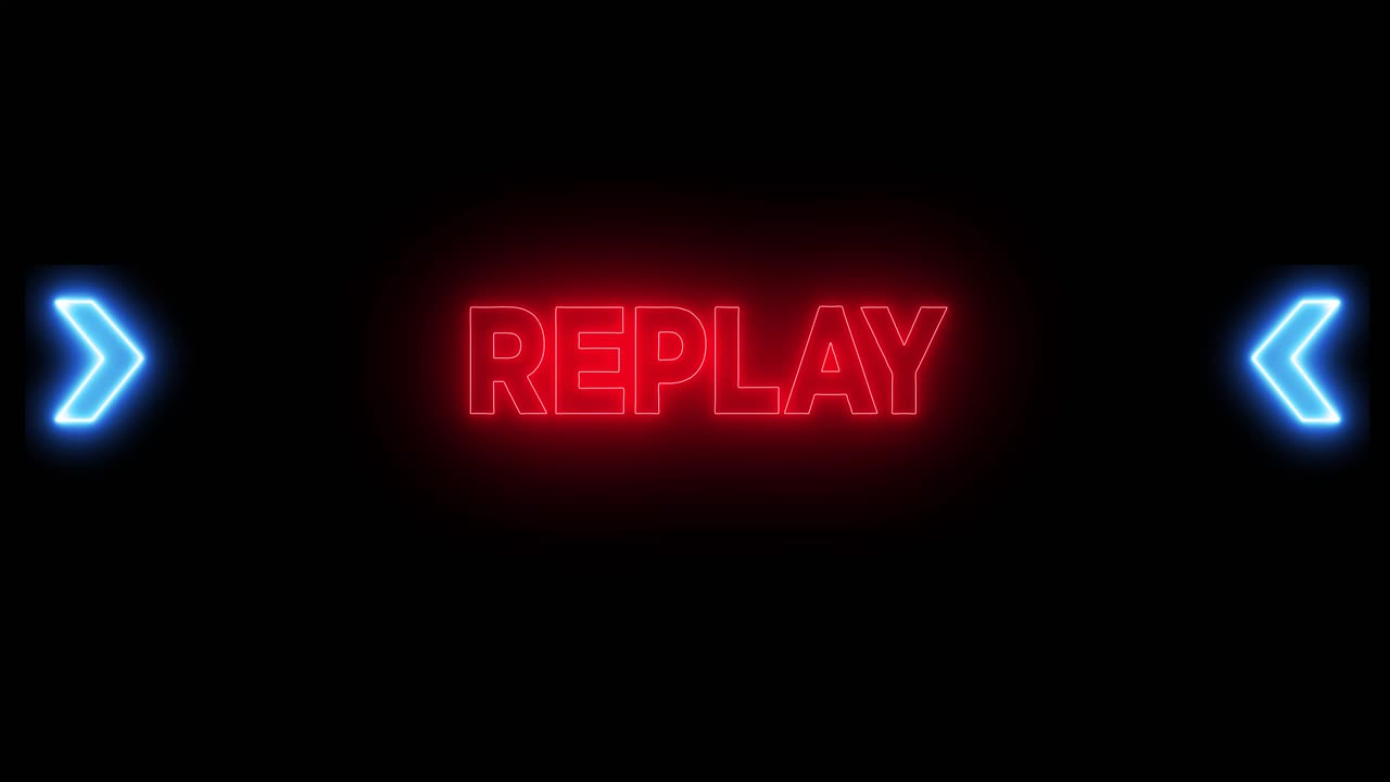 Replay Neon Sign