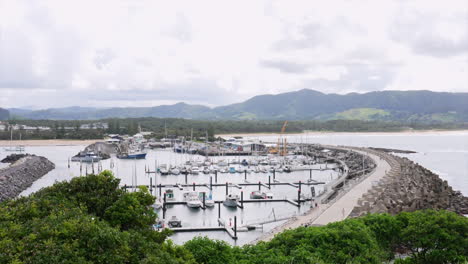 coffs harbour marina, new south wales, australia