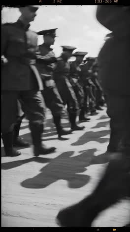 soldiers marching