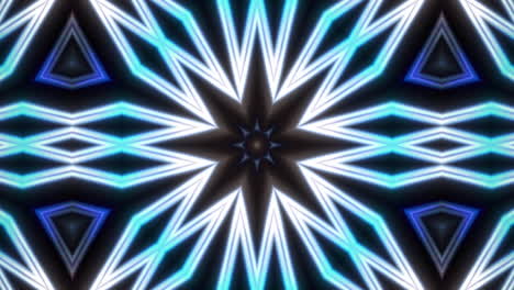 looping kaleidoscope effect with nice detailed structure and glow