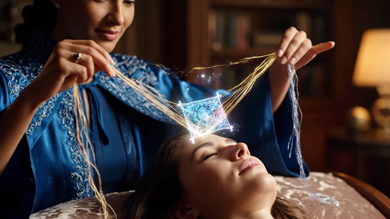 Woman Receiving Energy Healing