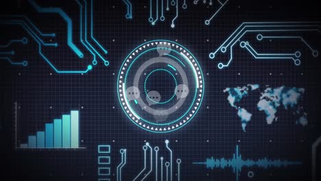 A-scope-scanning-a-computer-circuit-board-and-processing-data