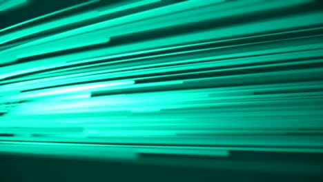 beautiful light photons running fast green color. digital design concept. looped animation of glowing lines