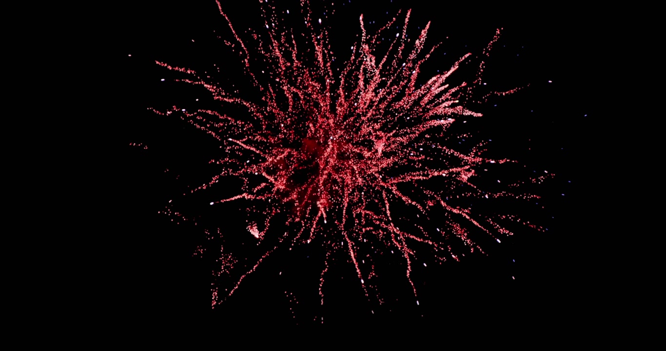 Red fireworks 4k