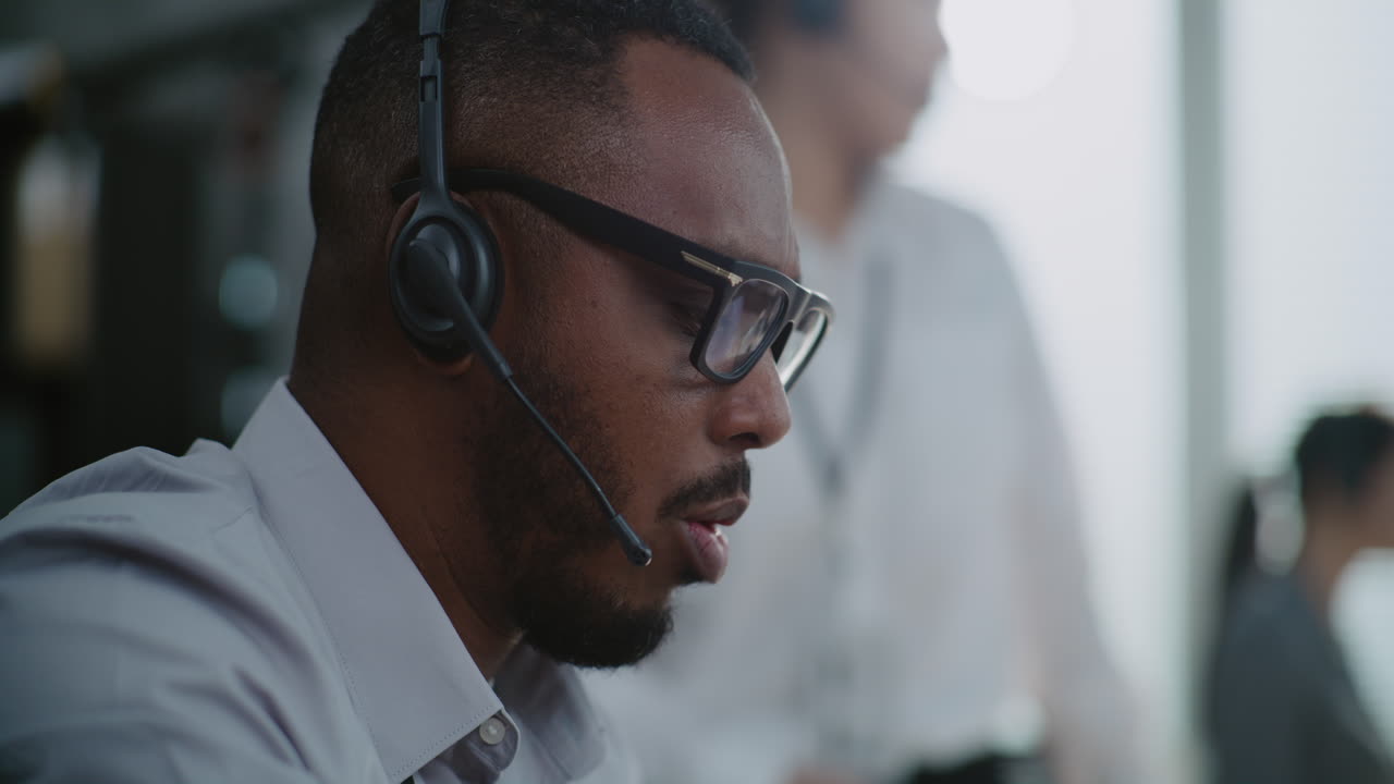 Businessman on a phone call