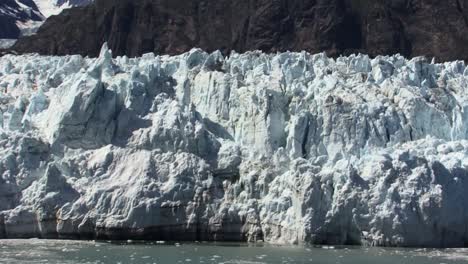 unique shapes  of margerie glacier, alaska