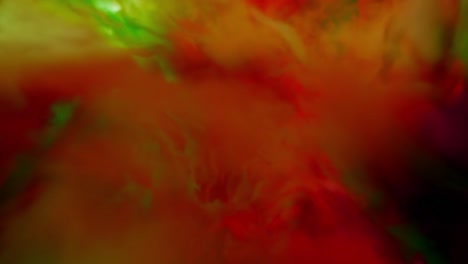 abstract colorful background with green, red, and pink smoke