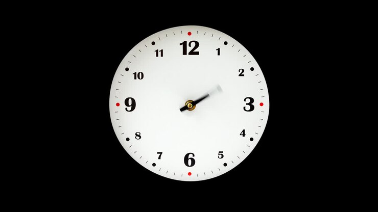 Shooting of hours. Time lapse. Alpha channel included. Shooting of the dial of hours