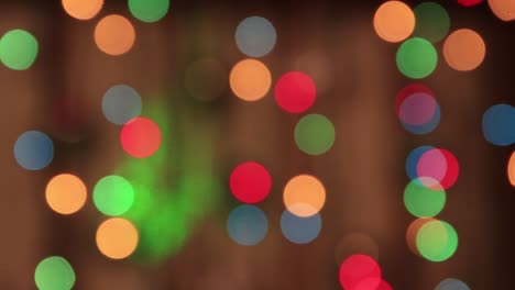 festive rare multi-colored lights in the dark with a fast green beam.