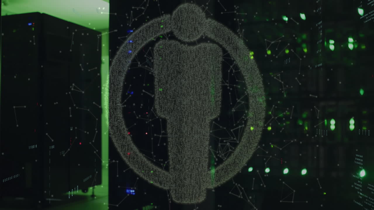 서버 에서 사람들의 아이콘의 애니메이션