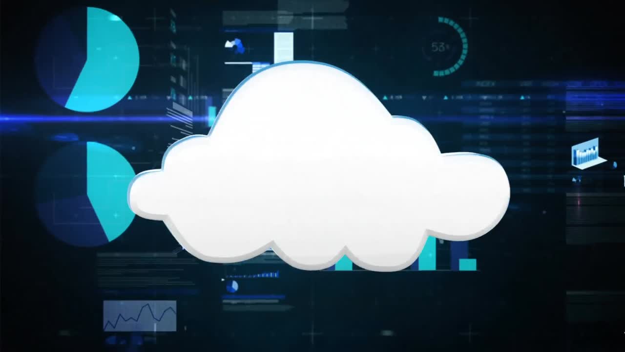 almacenamiento en la nube con gráficos y estadísticas
