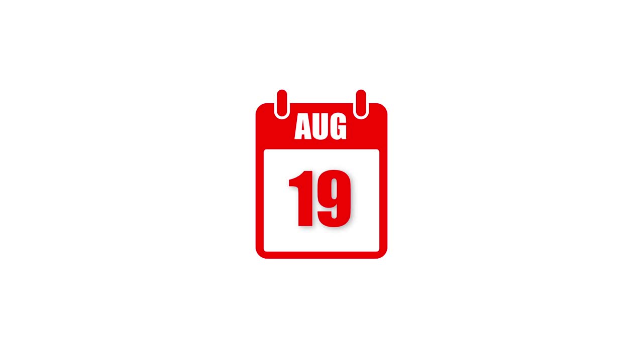 August calendar dates