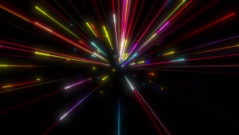 coloridas rayas de luz supersónica en bucle de fondo