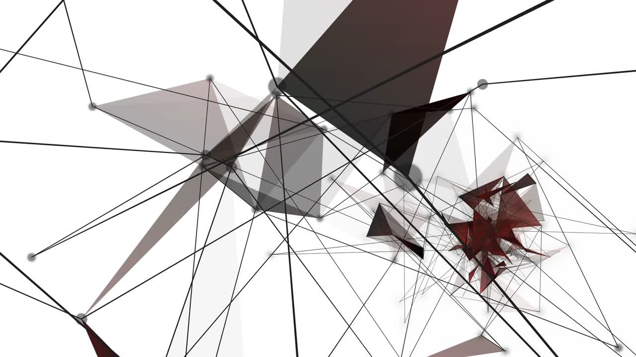 fantástica animación del plexo con triángulos modernos en cámara lenta, 4096x2304 bucle 4k