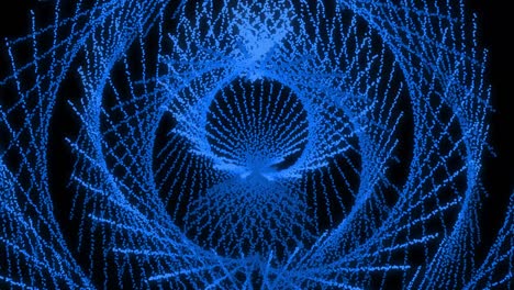 Blue color Dot Shape Pattern animation motion graphics