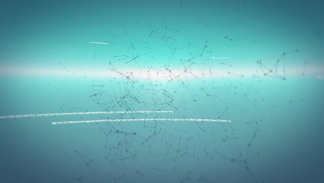 animación del procesamiento de datos sobre formas