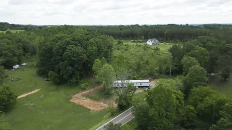 chattanooga, usa drone shot