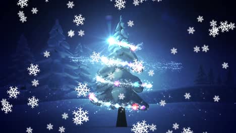 animation of winter scenery