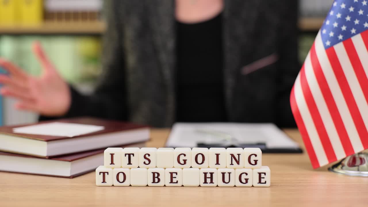 It's going to be huge with American flag