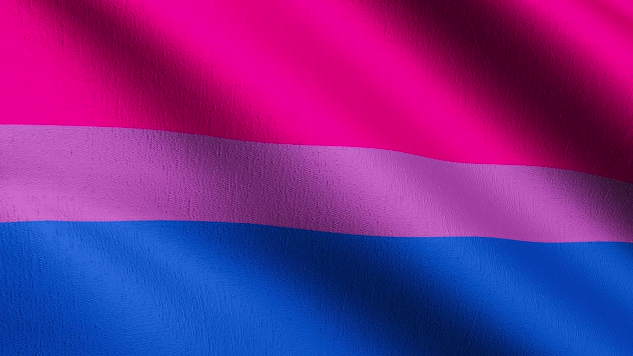 4k vdo: 양성 자부심 레즈비언 발, lgbti, 또는 무지개 발; 바람에 부는 자부심 기호; 고립 된 공식 애국적 추상 디자인; 흔들리는 기호 기호의 3d 렌더링 일러스트레이션