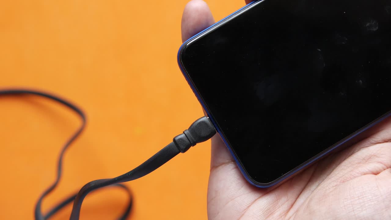 cargando un teléfono inteligente