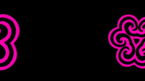 animación de video en un fondo negro mínimo en 4k, en formato de video 16:9