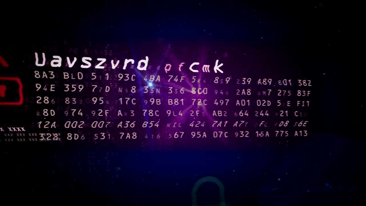 컴퓨터, 인터넷 및 데이터 보안에 대한 개념 애니메이션