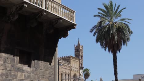 a close view of the old town of palermo italy