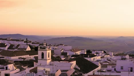 Dawn-Over-Medina-sidonia,-Cádiz-Skyline