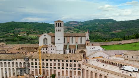 franciscan friary of sacro convento in assisi, umbria, italy