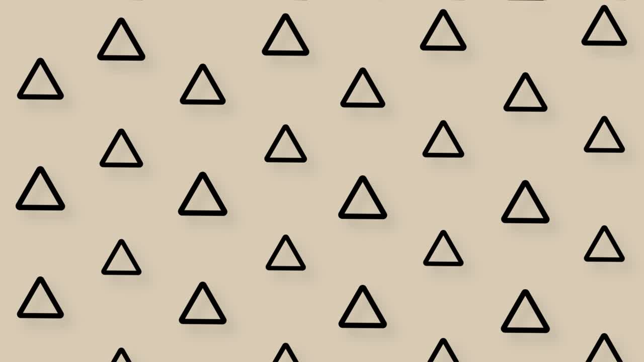 레트로, 멤피스 80s, 90s 스타일의 검은 기하학적 모양의 패턴, 애니메이션 빈티지 추상적인 배경, 원활한 팝 아트 디자인, 4k 비디오 모션