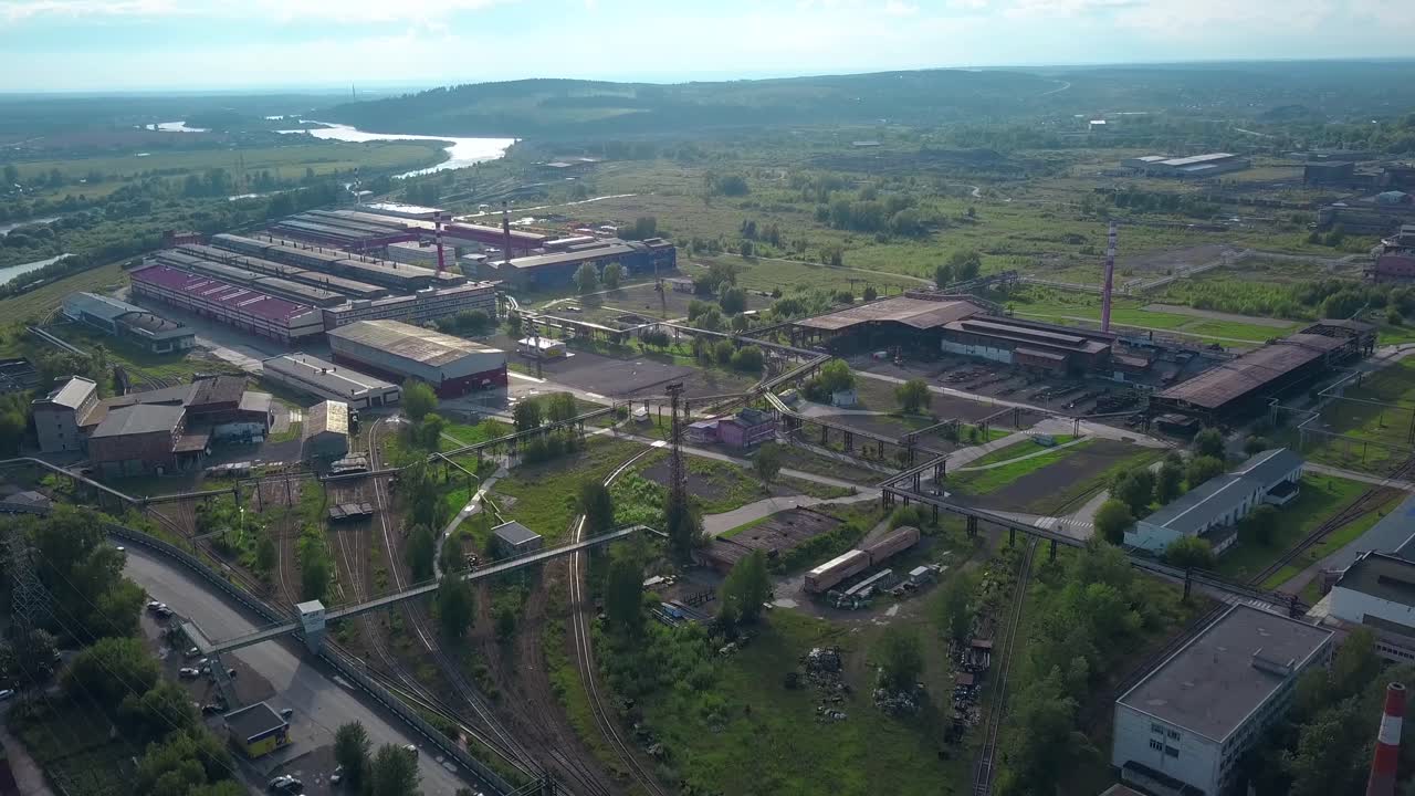 vista aérea de la zona industrial