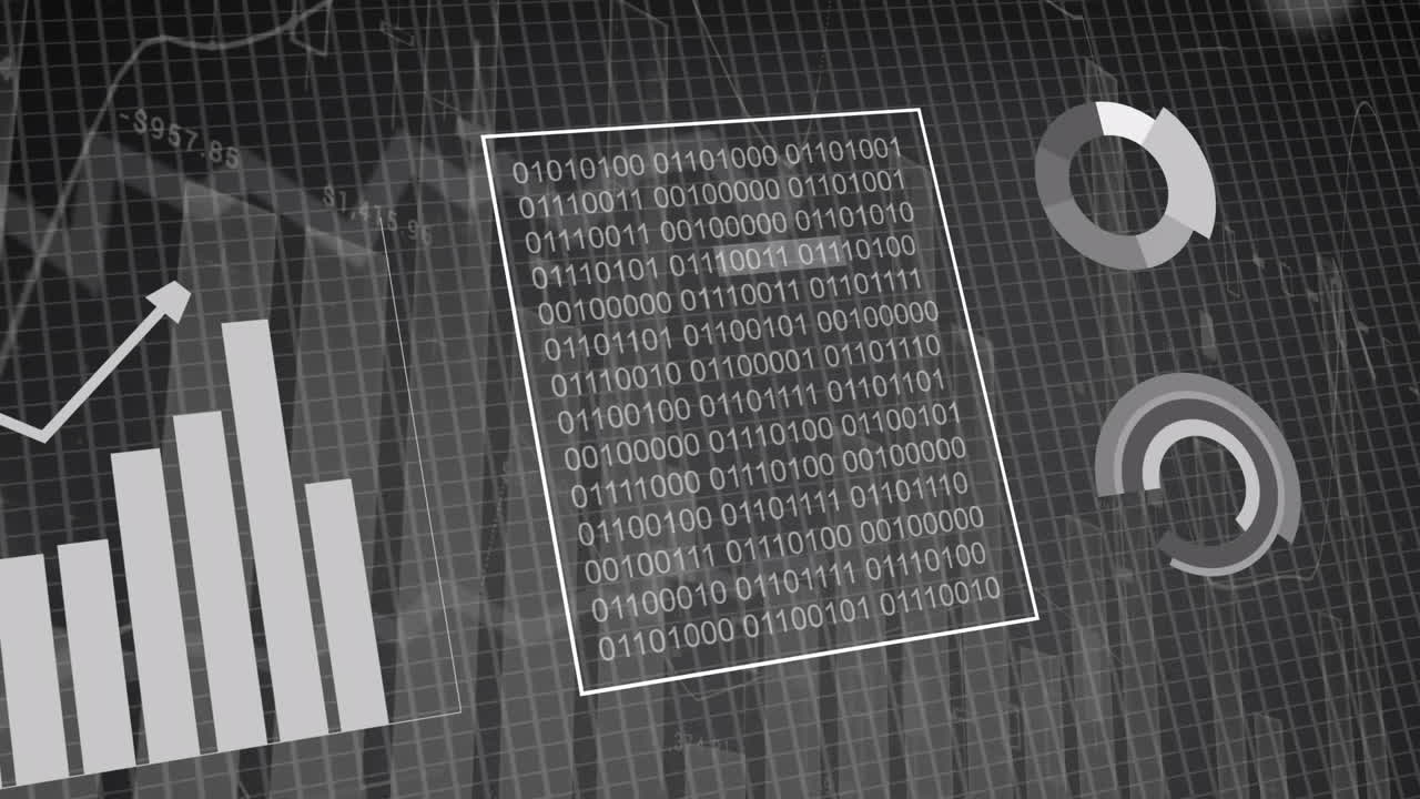 그리드를 통한 금융 데이터 처리의 애니메이션