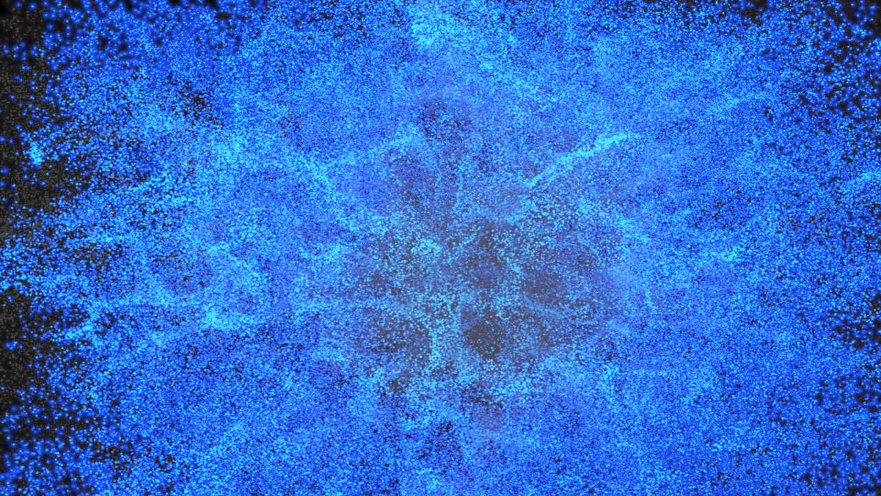 추상적인 반이는 입자 폭발