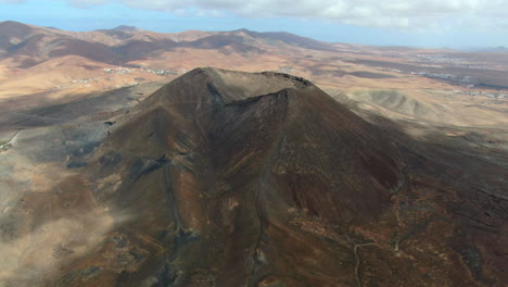 remote and orbiting shot of the bayuyo volcanoes is a set of volcanic cones that erupted at the same time, following an almost straight line