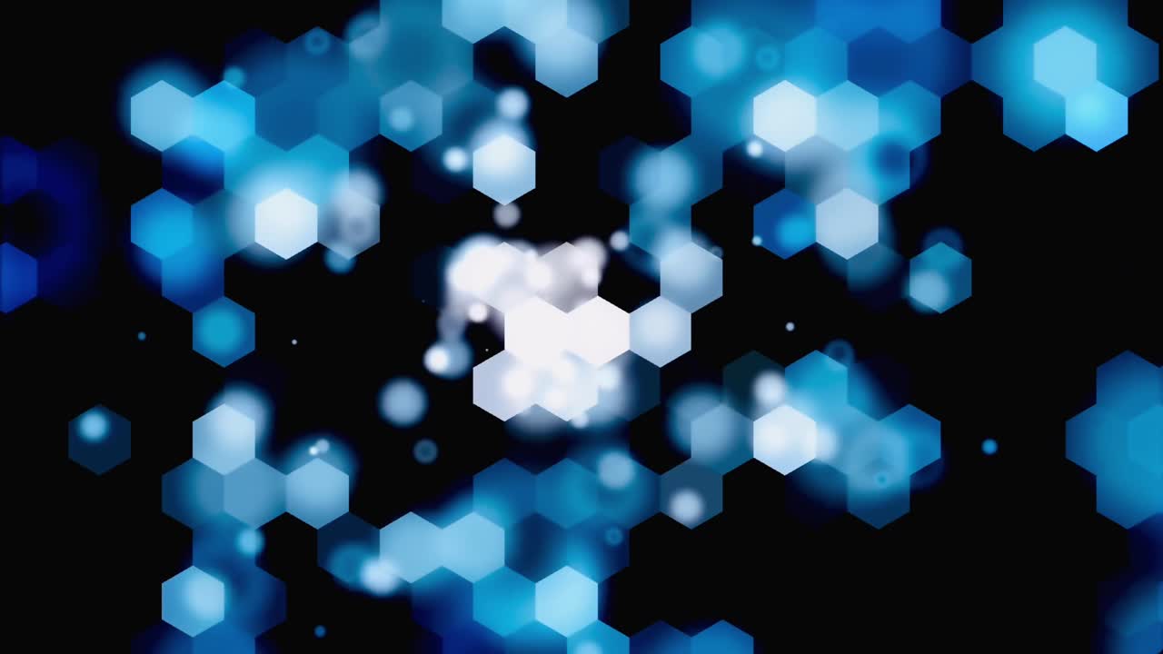 6각형과 함께 추상적인 기하학적 배경 모션 그래픽 배경