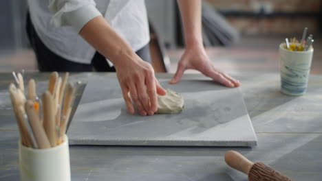 clay sculpting process