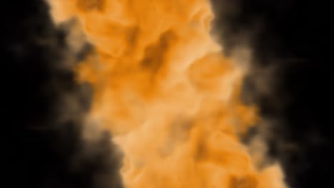 fire in 4k on transparent background looped animation. realistic explosion or burning of gas and flame