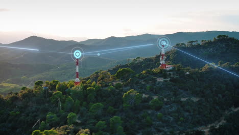 telecommunication tower 5g 6g radio network smart antennas installed connected