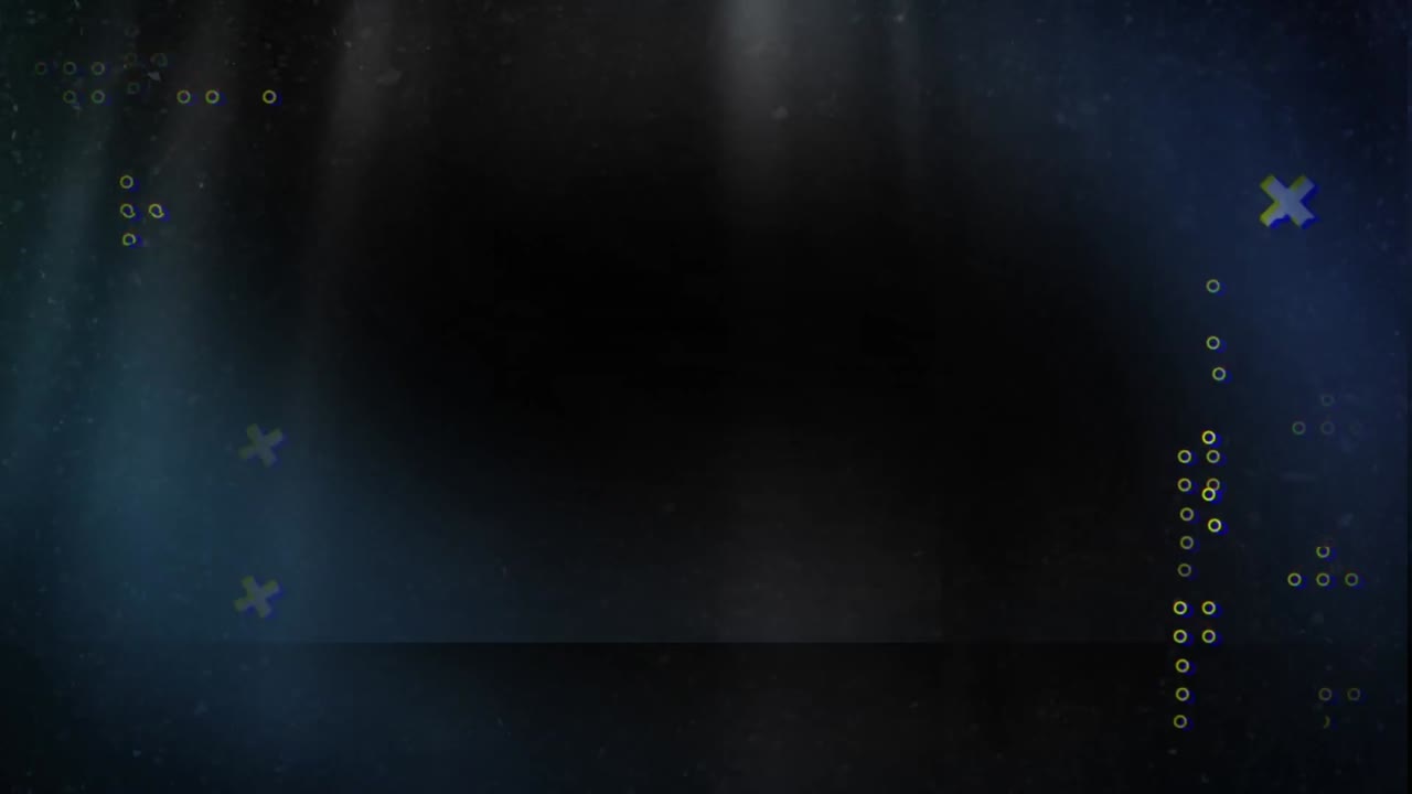 animación de formas de neón sobre un fondo negro