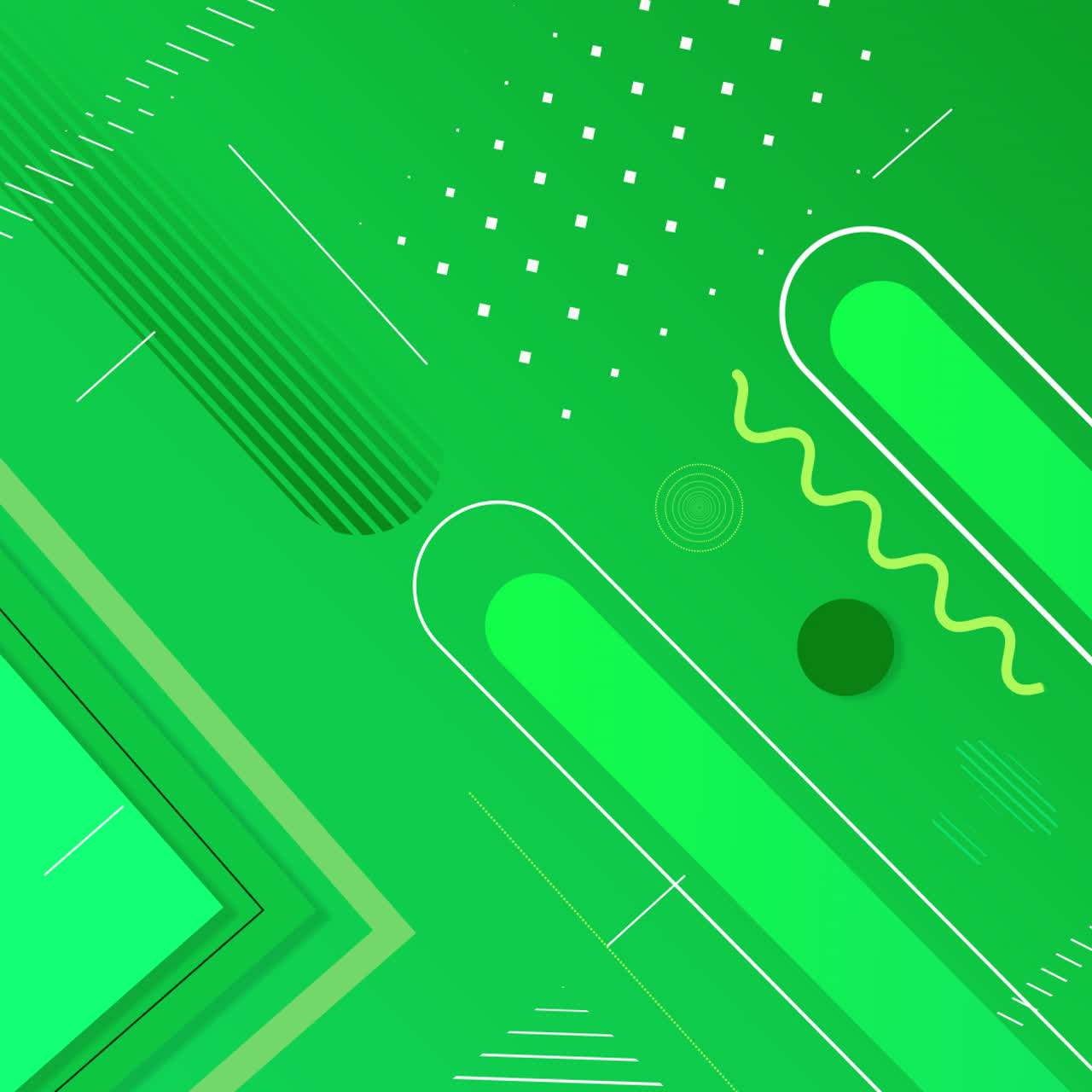Abstract Green Geometric Background