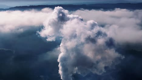 Dirty-Smoke-Billowing-In-The-Atmosphere-From-Industrial-Factory