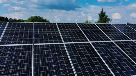 solar panel in nature. alternative source of ecological renewable energy. innovative system of producing photovoltaic energy.