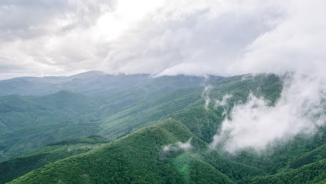 misty mountain landscape