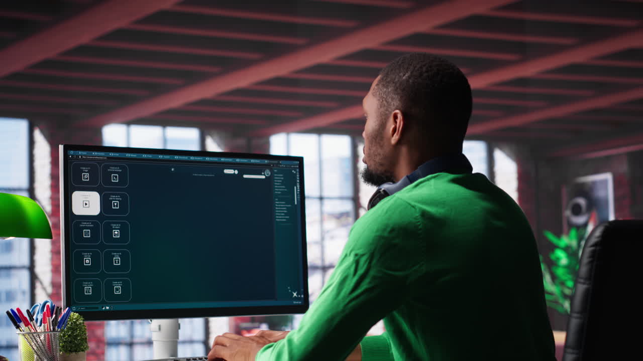Vertical Video Digital editor uses AI powered text to video generator to create content