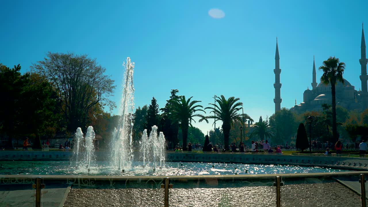 el lapso de tiempo de la mezquita azul 4k