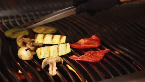 grilled vegetables on a grill