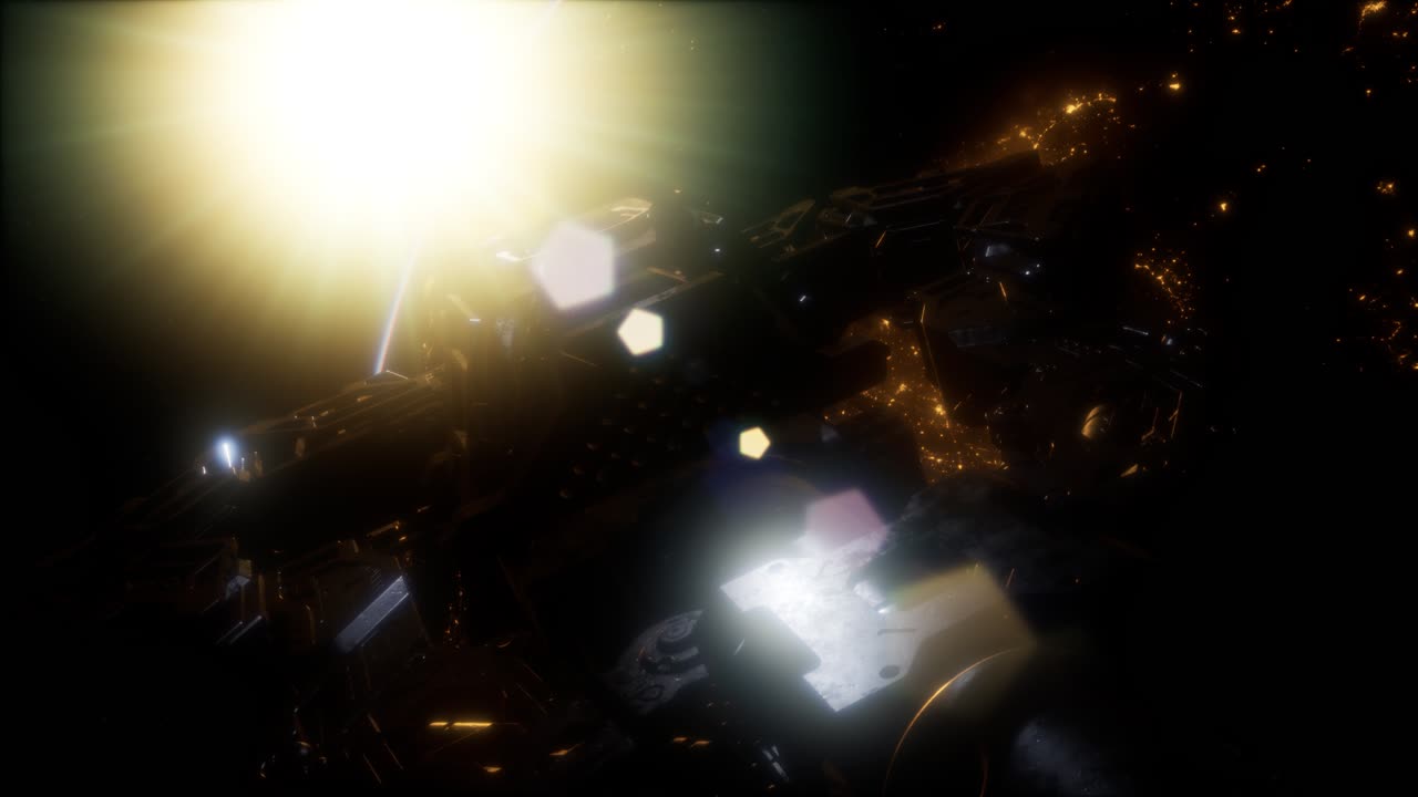 estación espacial internacional sobre el planeta tierra