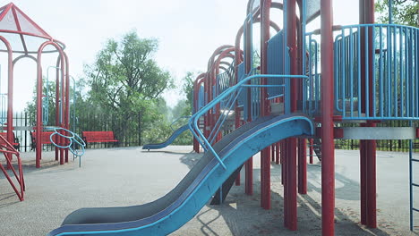Parque-Infantil-Vacío-En-El-Parque