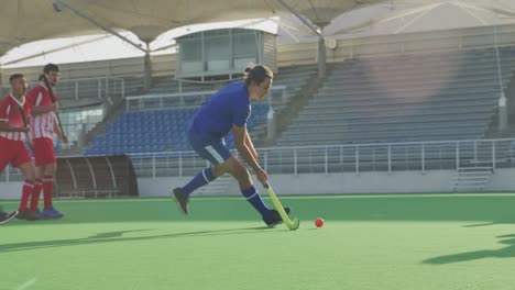 Jugadores-De-Hockey-Durante-Un-Partido